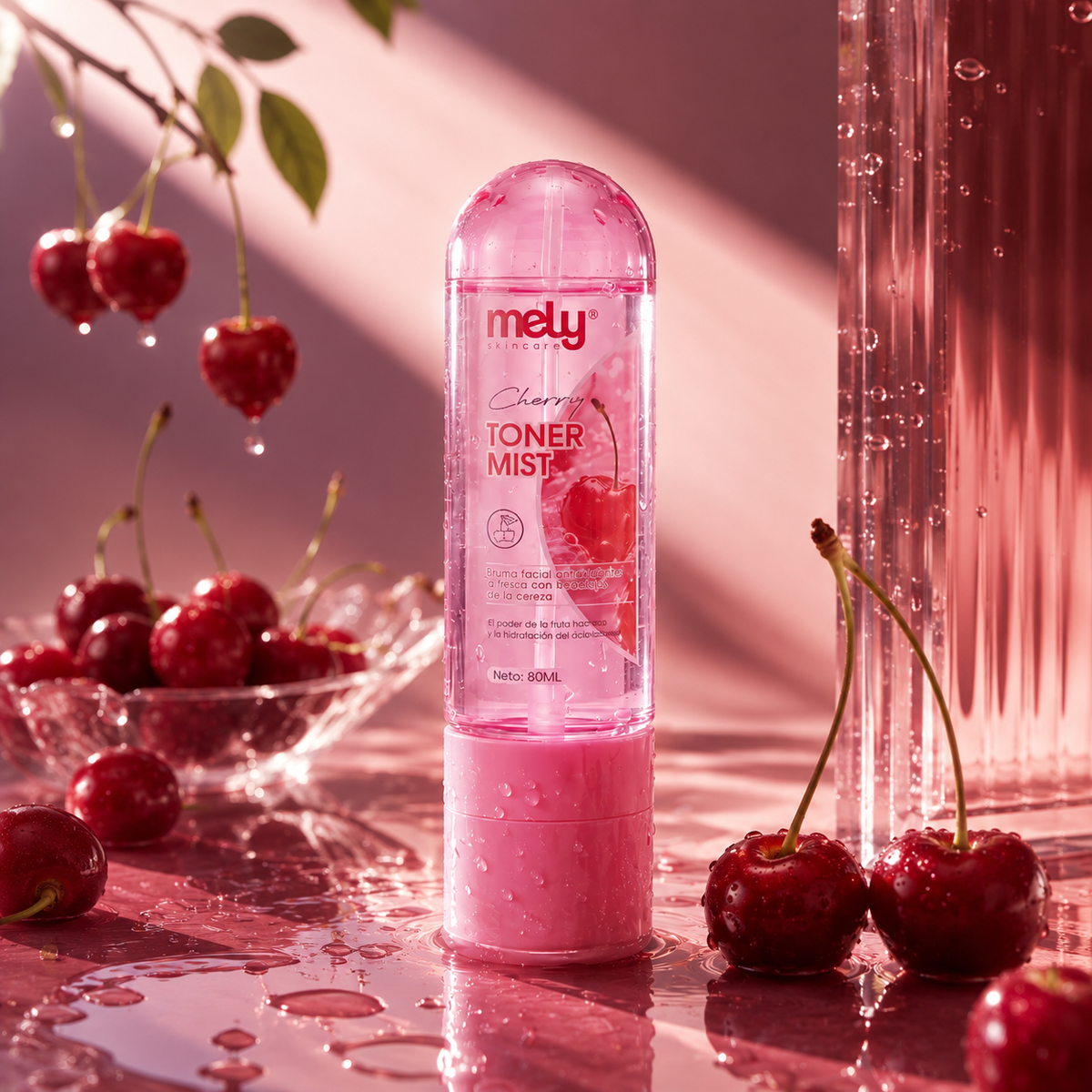 Tónico Facial en spray Línea Cherry 80ML - Mely