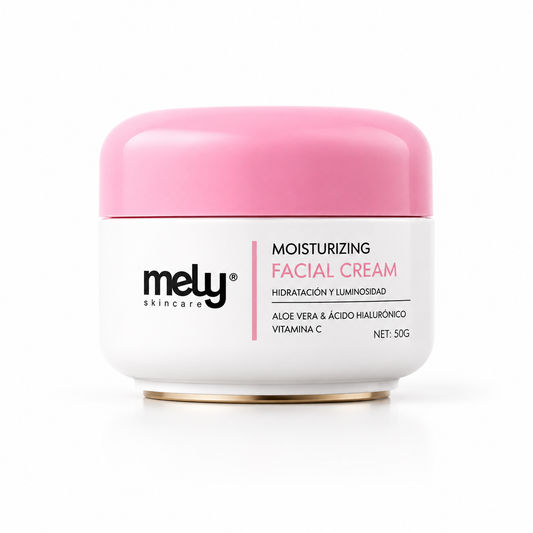 Crema Facial Humectante Vitamina C y Aloe Vera - Mely 50G