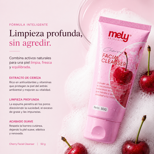 Limpiador Facial Linea Cherry 50G - Mely